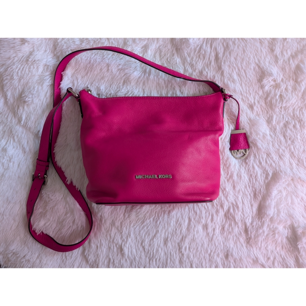 MICHAEL Michael Kors Hot Pink Leather Crossbody Bag